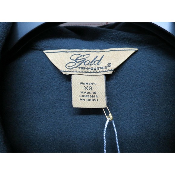 NWOT Tri-Mountain Gold XS Ladies Brown Zip Up Lined Coat Jacket NEW - Picture 5 of 8